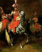 Theodore   Gericault trompette de lanciers France oil painting artist
